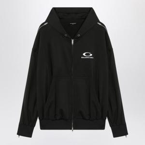 발렌시아가 후드 티셔츠 837513TSVX2 Black