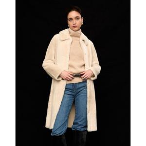 질스튜어트 뉴욕 여성 24FW 아이보리 탈착카라 양모피 점퍼 WJJU4D530IV