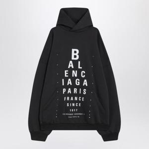발렌시아가 후드 티셔츠 803265TRVU7 Black