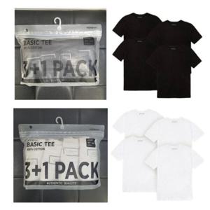 [행텐][모다부평]공용 4PACK 베이직 티셔츠10520-298-456-05_BP
