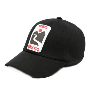 카사블랑카 선셋 밸리 자수 패치 캡 APF25HAT00206 BLACK