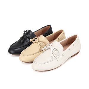 바바라 소가죽 리본장식 베이직 로퍼 3color_BBI143