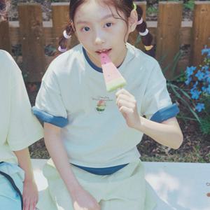 [폴햄키즈]여아조크박더블니트반팔티PKF3TS2210LGN