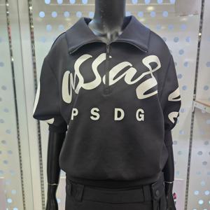 [파사디](양산모다)빅로고 윙카라 티셔츠P25STP101MBK_YS