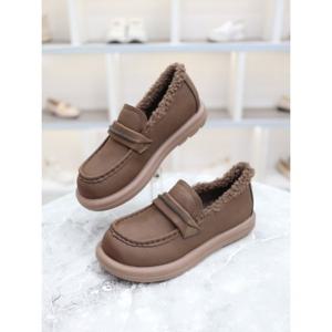 [블리아르]보보 털안감 겨울 여성 로퍼 3cm BLMD500189_GN