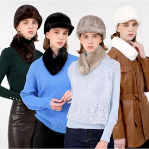 [노블밍크 ]304-1 캡 밍크모자