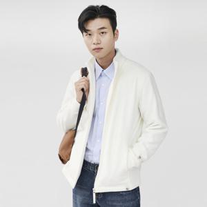 아이보리 더블 기모 폴리스 집업.GJJ21404