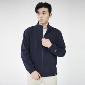 네이비 더블 기모 폴리스 집업.GJJ21402