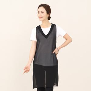 애비뉴투지 엄마옷 브이 쉬폰 시스루 여성 여름 롱 조끼 V04017