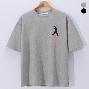 [후앙스] 뉴욕보이 프린팅 오버핏 라운드 반팔 티셔츠 BMRT6269