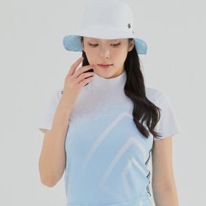 [레노마골프] 여성 나염 하이넥 반팔티셔츠 RWTHL6116-905