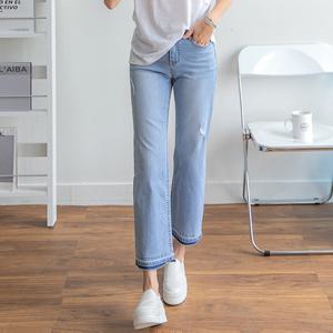 [나크21] (S~3XL) 8부일자 밴딩 데님팬츠 DM22-P-100 /빅사이즈