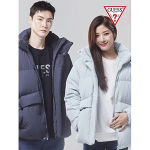 [게스]유니 심플 후디 다운 점퍼 NM4W0572