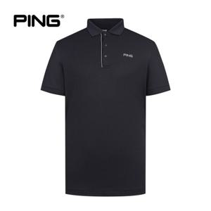 [PING] 남성 잔조직 카라 반팔 티셔츠