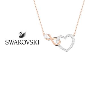 스와로브스키 여성 주얼리 INFINITY HEART 메탈 목걸이 5518865