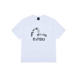 [에비수]레터링 모자이크 루즈핏 반팔 티_EV2UTS710_WH