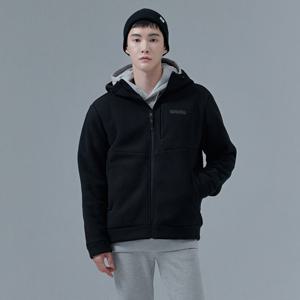 공용 폴라폴리스 보아 본딩 후드집업-CFZU4302D03