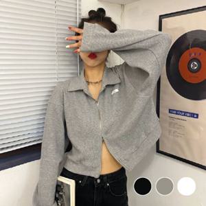 항공점퍼 봄 가을 가벼운 운동 트레이닝 집업 가디건 크롭 점퍼