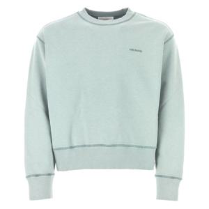 아미  남성 로고 스웻셔츠 아쿠아마린 USW016 JE0052 468 STK