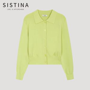 [SISTINA] 인기 셔링 헴 칼라 가디건_ASKCDO11550_LN