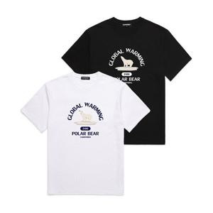 [밴웍스]POLAR BEAR 오버핏 반팔 티셔츠 (VS0088)