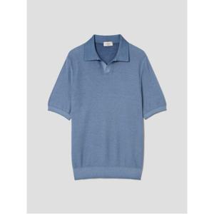 [LANSMERE] ALTEA 다잉 폴로넥 니트  블루 (LA4351A03P)
