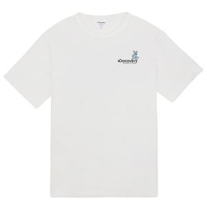 디스커버리 시티페스티벌 타이포그래픽반팔티셔츠 DXRS5C033-WHS