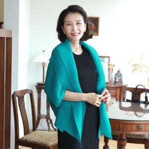 [쉬즈마담]J31567 감탄 이중카라 가오리 플리츠 숄자켓 엄마옷