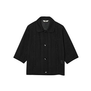 닥스 여성 24FW블랙 면혼방 크로쉐(짜임) 자켓 DLJA4C503BK