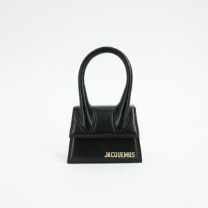 자크뮈스 르 치키토 레더 미니백 토트백 BLACK 21H213BA0013000