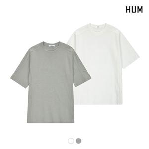 [HUM]남) 이중지 리버스 데끼 티셔츠(H172M005A)