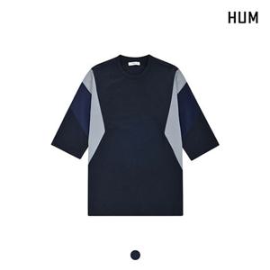 [HUM]남) 네오플랜 7부소매 블럭킹 티셔츠(H172M006A)