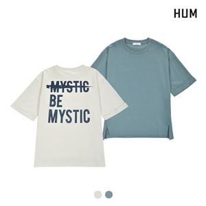 [HUM]여) 루즈핏 BACK 아트웍 티셔츠(H172W062A)