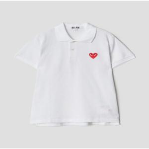 (W)(카라티) 꼼데가르송 레드와펜 폴로 화이트 AZ-T005-051-5