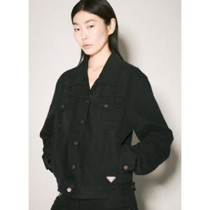 프라다 로고 플라크 데님재킷 GFB311 148J F0557