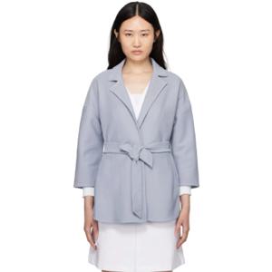 25 FW MM by Max Mara 여성 블루 코튼 재킷 241265F059004