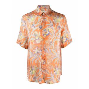 [ETRO] 남성 셔츠 Paisleyprint 실크 1K91647720750 오렌지 /8