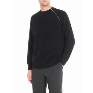 [KENZO] 남성 크루 넥 리브 블랙 풀오버 위드 지퍼 온 더 necklin 5PU2043BA99AW18 /8