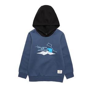 내셔널지오그래픽키즈 N194KHD230 그루스 배색 후드 BLUEPRINT