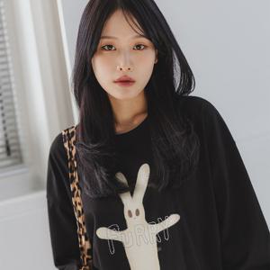 앨빈클로 래빗 오버핏 긴팔티 AVT379 (2 COLOR)