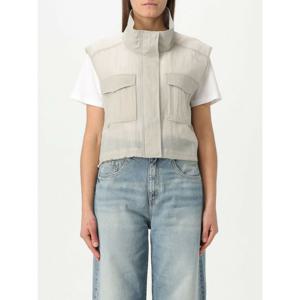[PINKO] 여성 웨이스트코트 립스탑 패브릭 크롭 베스트 104852A2EK I12 펄 /6