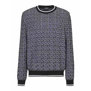 [BALMAIN] 남성 크루 넥 스웨터 EH1KD000KI03GAB 블랙 /8