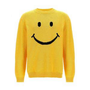 [MOSCHINO] 남성 크루 넥 Smiley 스웨터 091502070028 옐로우 /8