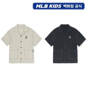 [MLB키즈PG] 베이직 아웃도어 스티치 우븐 셔츠 2종 택1 (7AWSB0253)