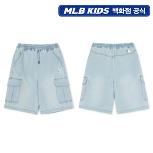 [MLB키즈PG] 져지데님 5부 카고 팬츠 (7ADPB0853-50BLL)