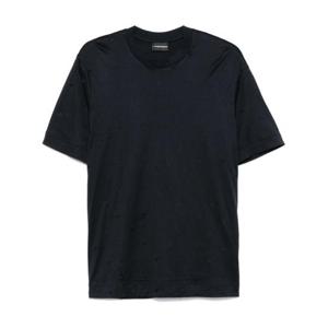 엠포리오 아르마니 남성 네이비 반팔 티셔츠 EM001400 AF10017FB234