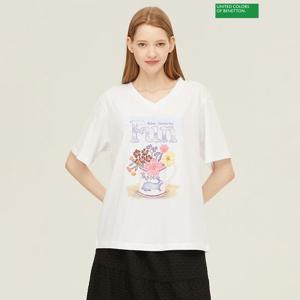 [베네통] 마카롱 티셔츠 BATSA3531