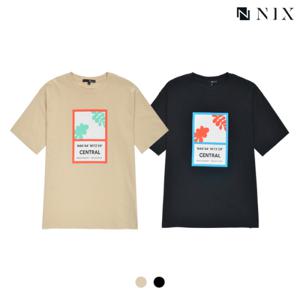 [닉스][NIX]유니)세미오버핏 CENTRAL 반팔티셔츠FNPMCTR777P