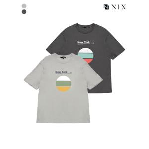 [닉스][NIX]유니) 4도 써클 반팔 티셔츠(FNPMCTR771P)
