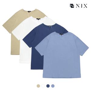 [닉스][NIX]남) 이중지싱글 튜닉넥 반팔티셔츠(FNPMCTY131P)